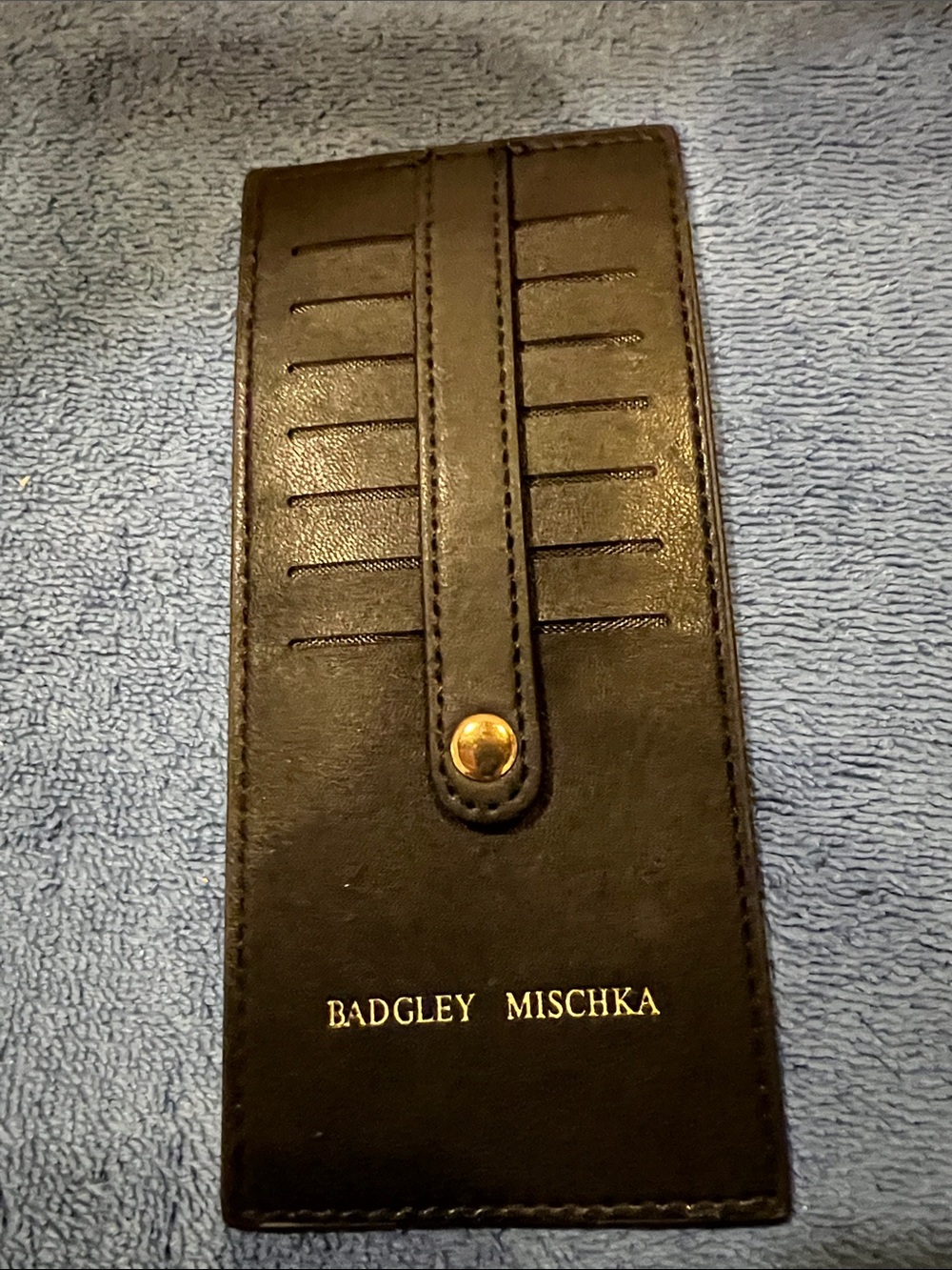 Badgley Mischka Black Card Holder